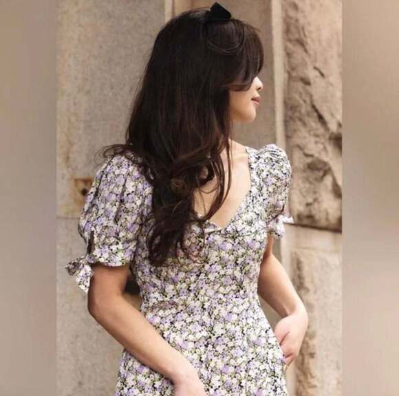 Petite Studio NYC Dresses & Skirts - New Petite Studio NYC Zahra Floral Print Puff Sleeve Mini Dress